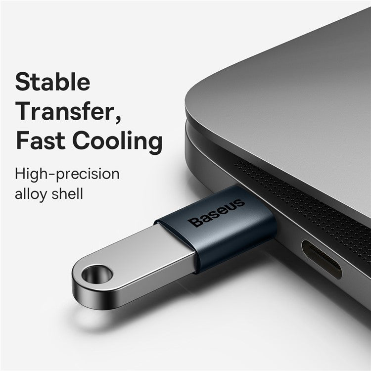 BASEUS Ingenuity Series Mini OTG Adapter Type-C Male to USB-A 3.1 Female Converter - Blue