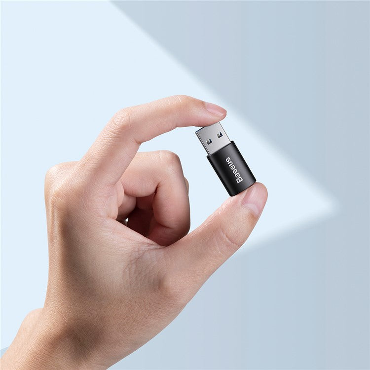 BASEUS Ingenuity Series Mini OTG Adapter USB 3.1 Male to Type-C Female Converter - Black