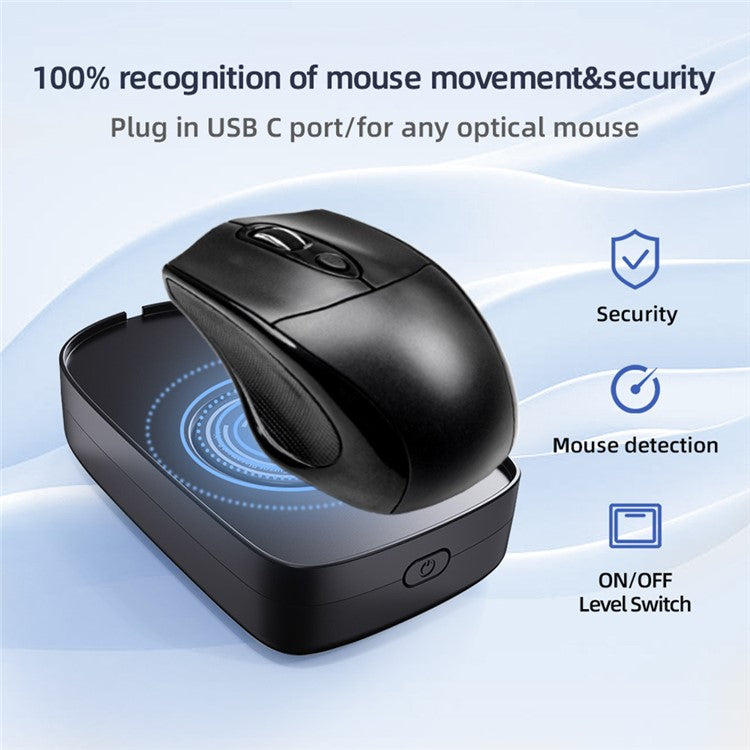 H26 Mouse Jiggler 5V 1A Simulate Mouse Mover Keeps PC Active Wired Wireless Mouse Wiggler
