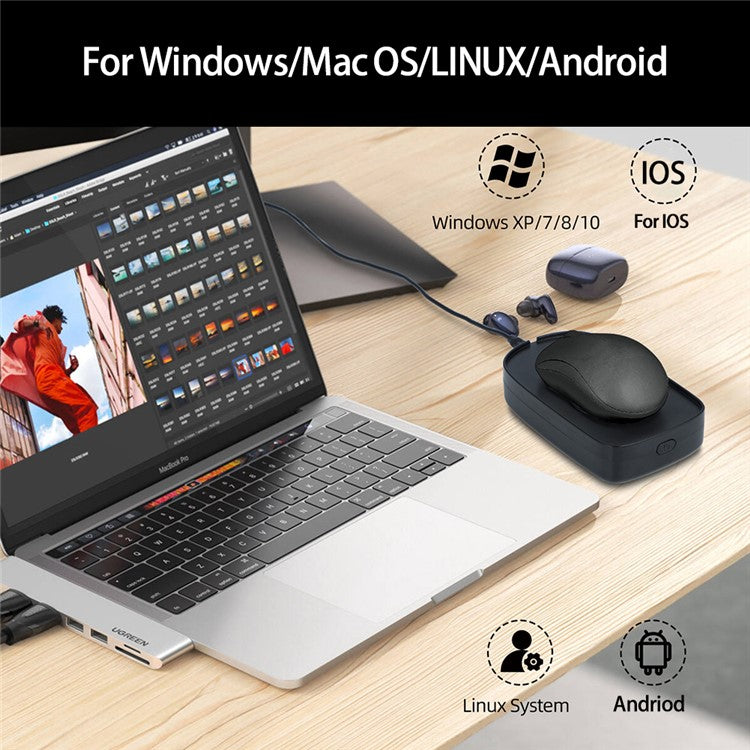 H26 Mouse Jiggler 5V 1A Simulate Mouse Mover Keeps PC Active Wired Wireless Mouse Wiggler