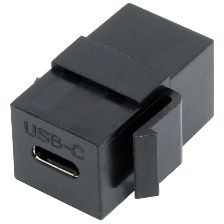 U2-078-CFCF USB 2.0 Type-C Female to Female Extension Keystone Adapter for Wall Plate Panel USB Cable