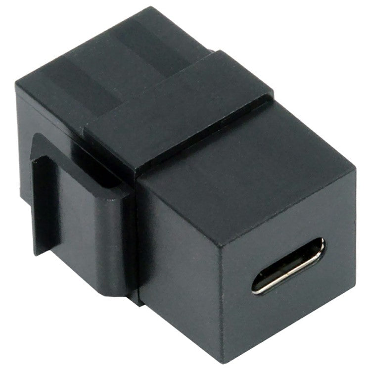 U2-078-CFCF USB 2.0 Type-C Female to Female Extension Keystone Adapter for Wall Plate Panel USB Cable