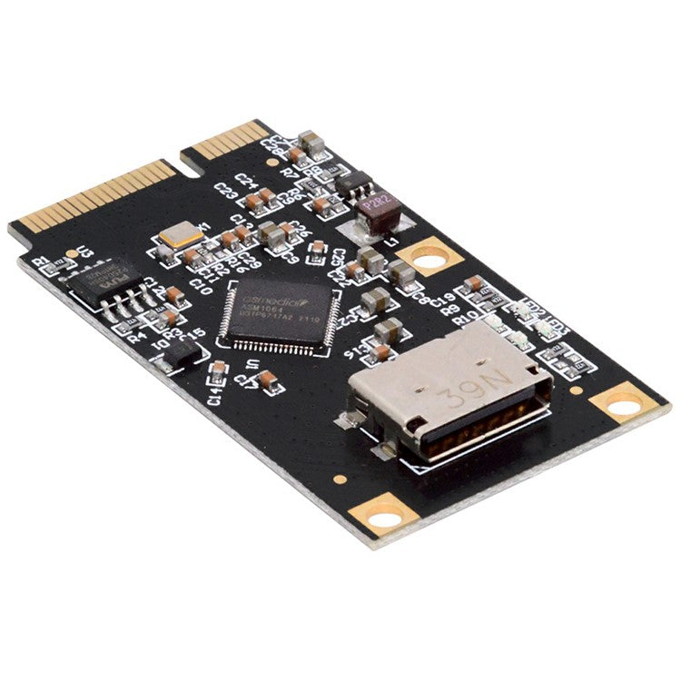 EP-047-8612 Mini PCI-E to Oculink SFF-8612 SFF-8611 SATA 3.0 Four Ports Adapter Card, Chip: ASM1064