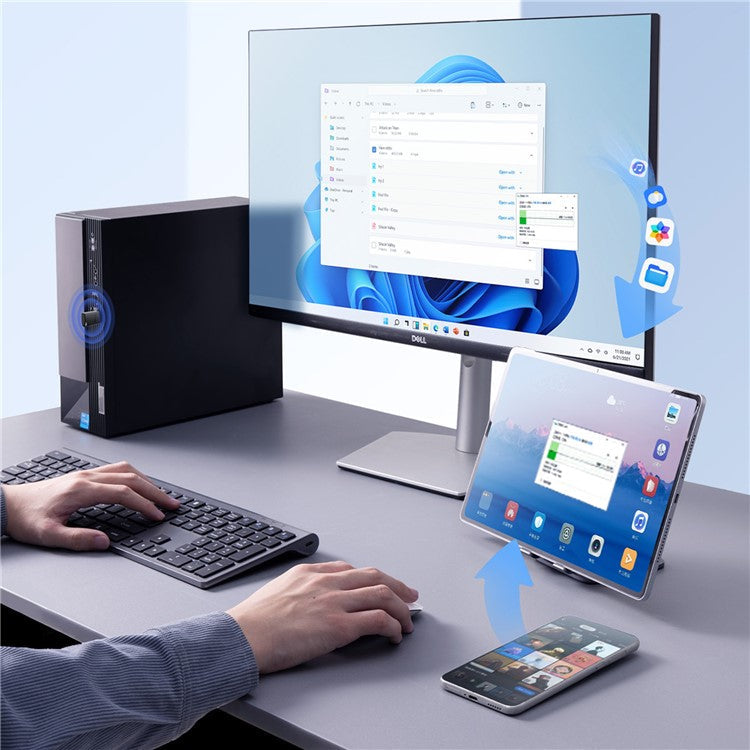 BASEUS Encok BA04+ USB Bluetooth Adapter 20m Long Range Wireless Dongle - Black