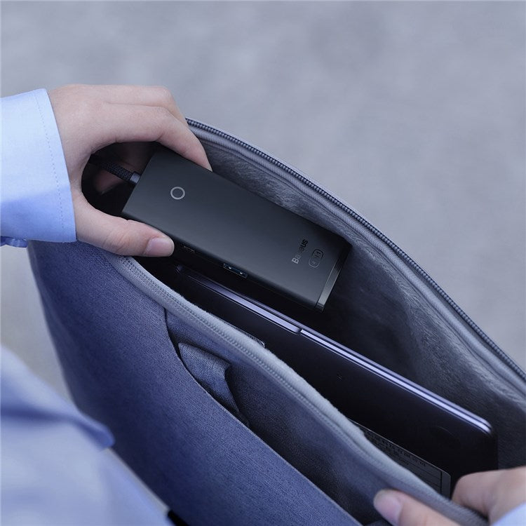 BASEUS Lite Series 1m Type C Hub Adapter to 4-Port USB 3.0 Computer Adapter for Windows and Other Systems - Black