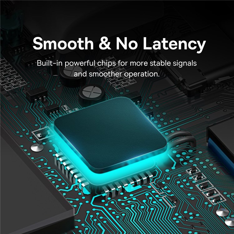 BASEUS Lite Series 1m Type C Hub Adapter to 4-Port USB 3.0 Computer Adapter for Windows and Other Systems - Black