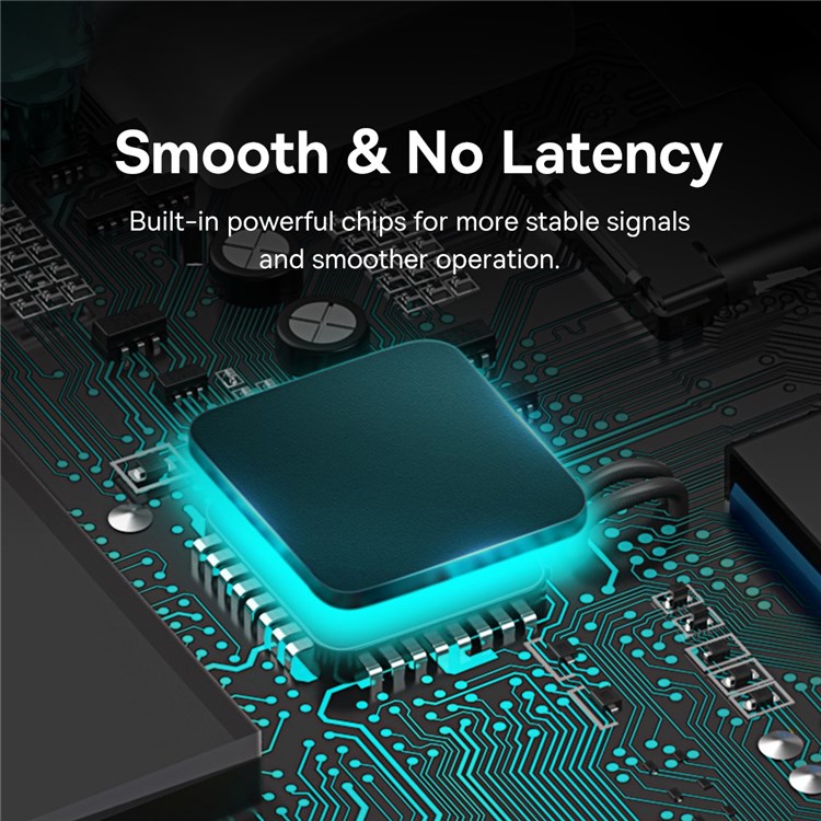 BASEUS Lite Series 1m USB-A to USB 3.0*4 Converter 4-Port USB-A Hub Adapter - Black