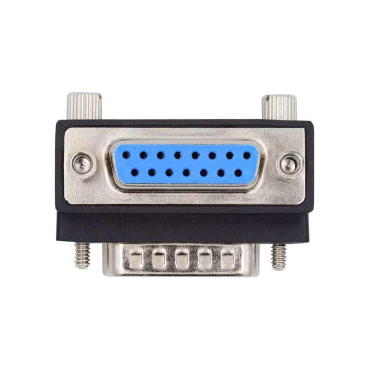 DB-003-UP DB-15PIN Down 90-Degree Angled Design Plug DSUB D-subminiature 15Pin Male to Female Connection Adapter