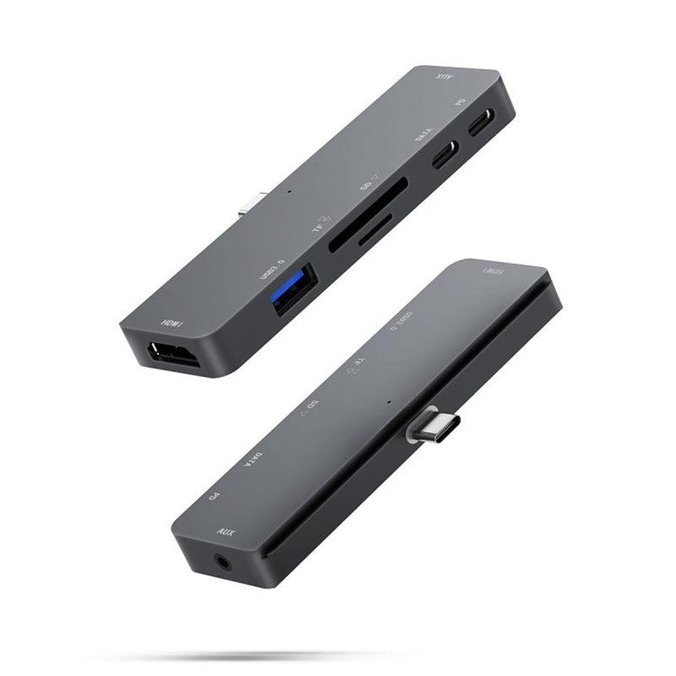 UC300 Type-C 7-in-1 USB-C Docking Station 4K HD Type-C to HD Hub Multi-Port USB-C Adapter Hub Support 4K Resolution