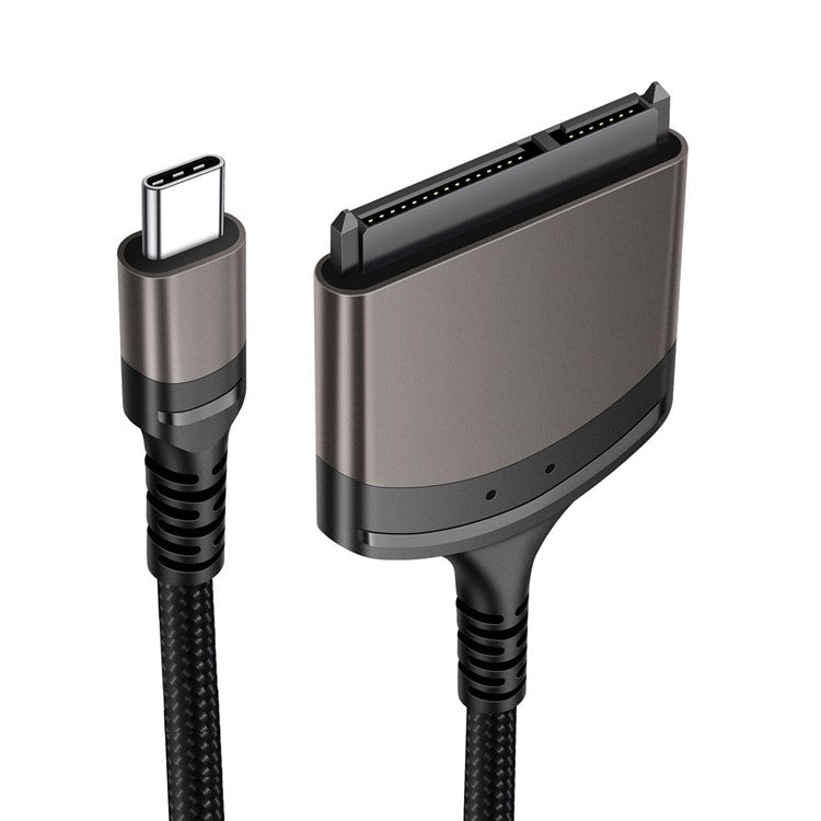 UC-146-SL 5Gbps USB-C to SATA 22-Pin Type-C Adapter Cable for 2.5'' Hard Disk Driver SSD Laptop (Total Length: 25cm)