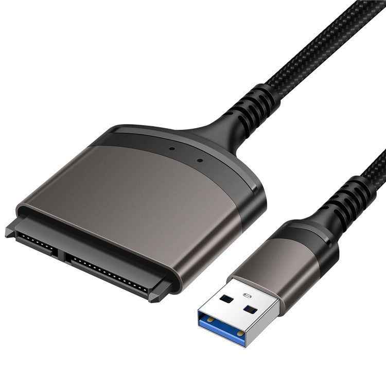 U3-077-SL 5Gbps USB 3.0 Type-A to SATA 22 Pin Adapter Cable for 2.5" Hard Disk Driver SSD (Total Length: 25cm)