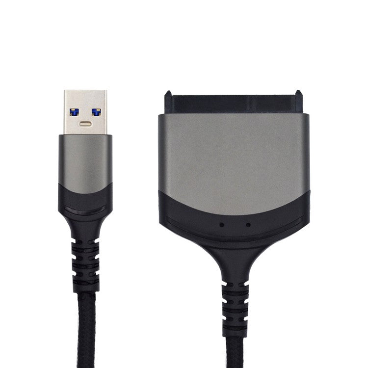 U3-077-SL 5Gbps USB 3.0 Type-A to SATA 22 Pin Adapter Cable for 2.5" Hard Disk Driver SSD (Total Length: 25cm)