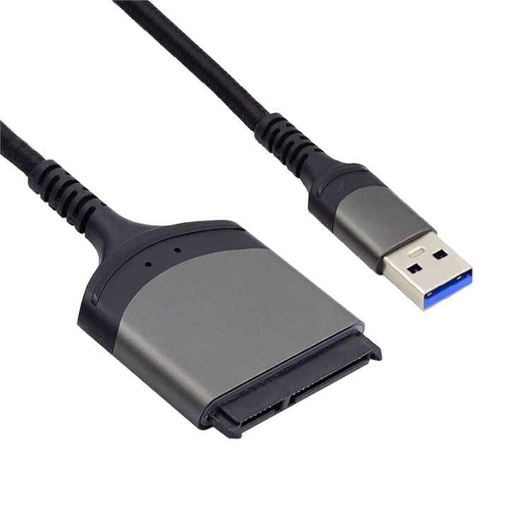 U3-077-SL 5Gbps USB 3.0 Type-A to SATA 22 Pin Adapter Cable for 2.5" Hard Disk Driver SSD (Total Length: 25cm)