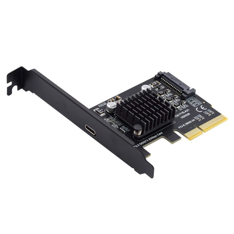 UC-104 USB 3.2 Gen2 Type-C 20Gbps USB-C to PCI-E 4X Express Card Adapter for Desktop Motherboard (ASM3242 Chip)
