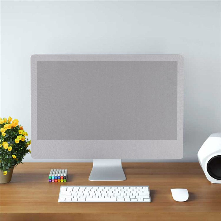 TXESIGN 21-inch Computer Screen Foldable Dustproof Protective Cover for Apple iMac Macbook Pro Air Samsung HP Dell Lenovo - Silver