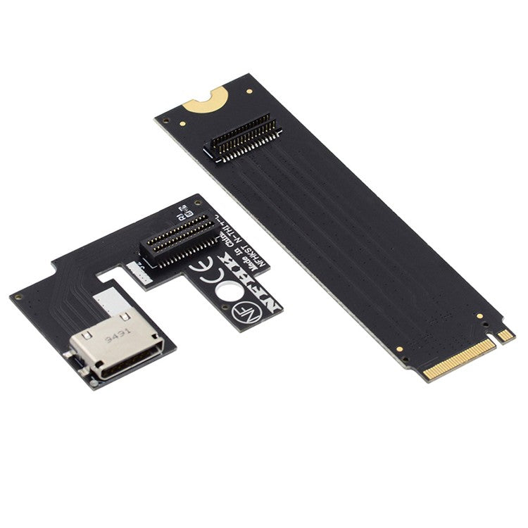 PCI-E 3.0 M.2 M-key to Oculink SFF-8612 SFF-8611 Host Adapter for ThinkBook 14+ Laptop External Graphics Card & SSD