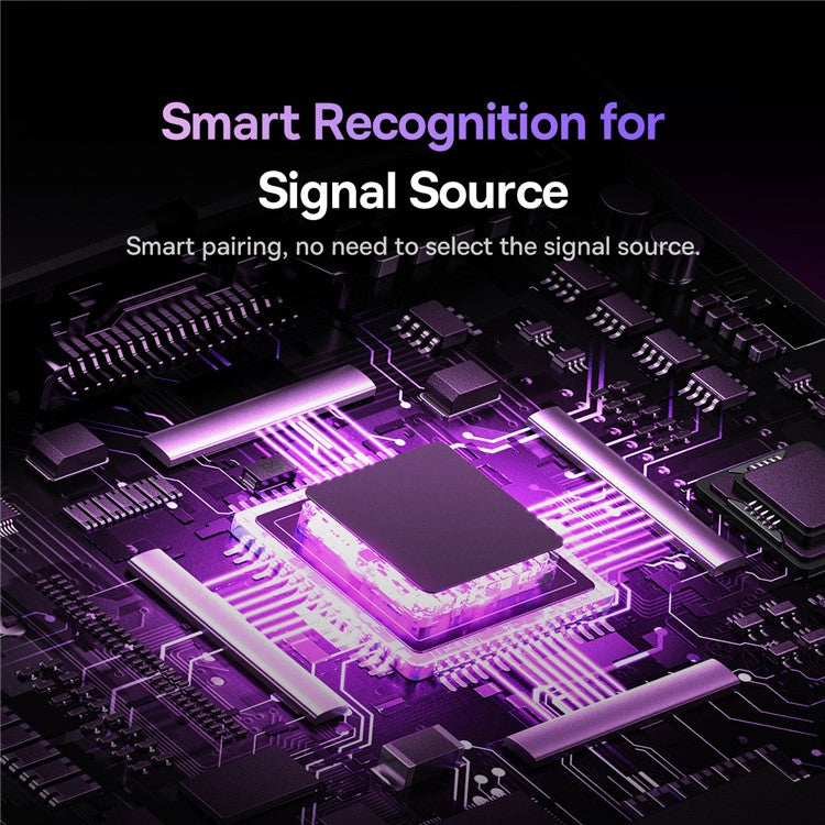 BASEUS AirJoy Series 2-in-1 Bidirectional HDMI Switch 4K HD Video Adapter with 1m Cable - Black