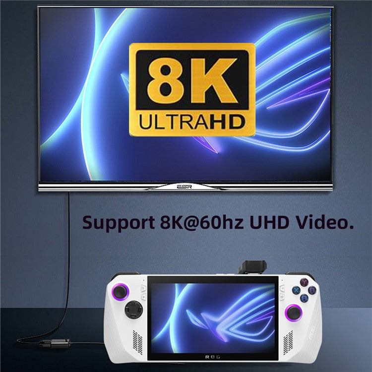 UC-068-OU USB-C Male to Female Power Data Video Adapter Opposite U Shape Back Angled Converter (13.5mm Distance Space)