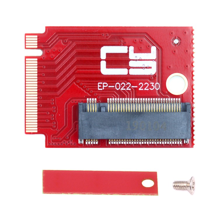 EP-022-2230MM NVME M-Key 22x30mm to 22x80mm NGFF Extension SSD Upgrade Adapter Compatible with ROG Ally Gaming