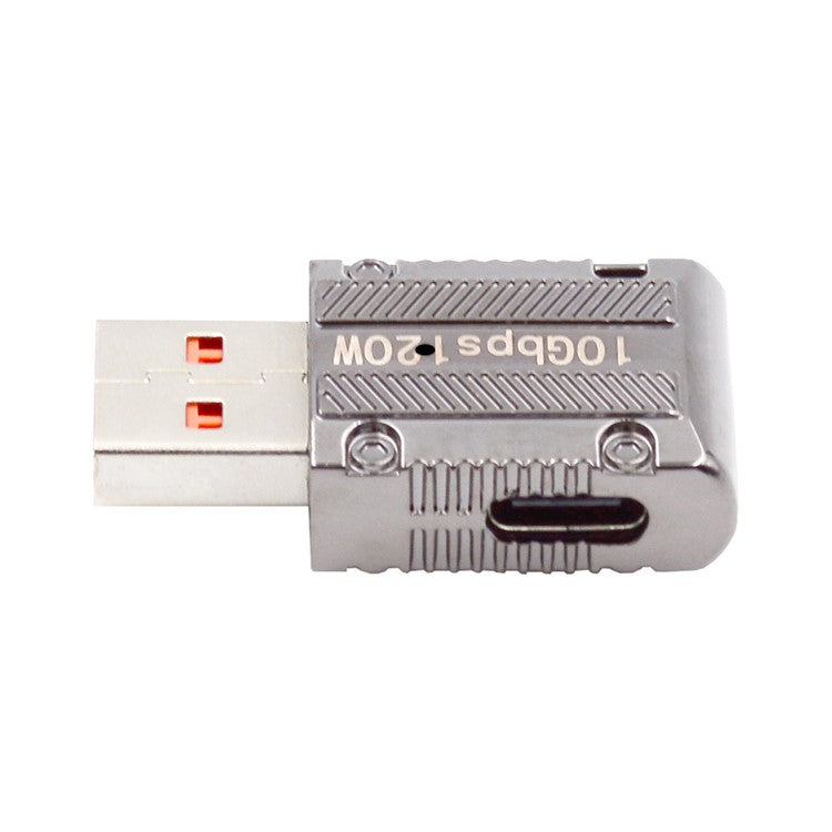 UC-029-TC003 120W 10Gbps USB 3.1 Type C Female Right Angled to USB 3.0 Type-A Male Straight Type Power Adapter