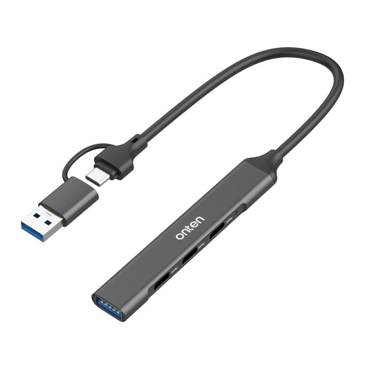 ONTEN UCA9703S 5Gbps USB 3.0 + Type-C Hub Laptop Computer Adapter to 3 x Type-C Ports + USB Port