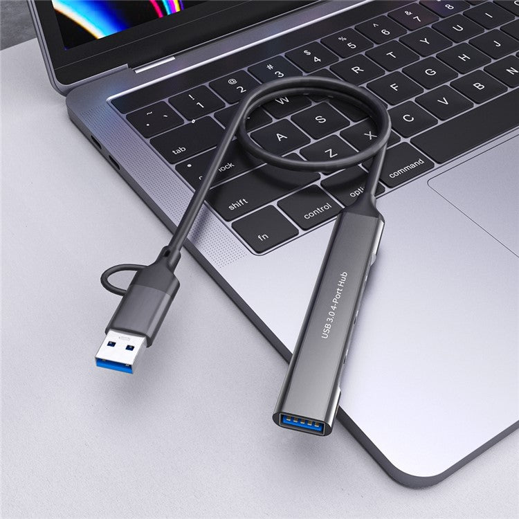 ONTEN UCA9703S 5Gbps USB 3.0 + Type-C Hub Laptop Computer Adapter to 3 x Type-C Ports + USB Port
