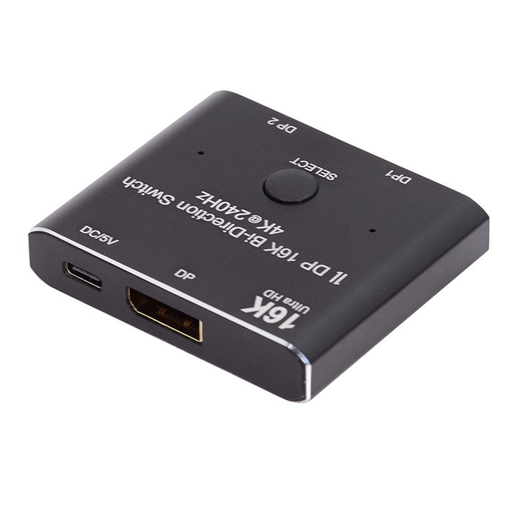 DP-030-16K DP DisplayPort 2.0 Bi-Direction 2x1 Switch Hub Support HDCP SST Extended 16K / 60hz 4K / 240hz Converter