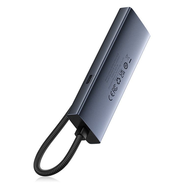 BASEUS UltraJoy Series Connection Hub USB Adapter to 4 x USB 3.0 + Type-C 5V - Space Grey