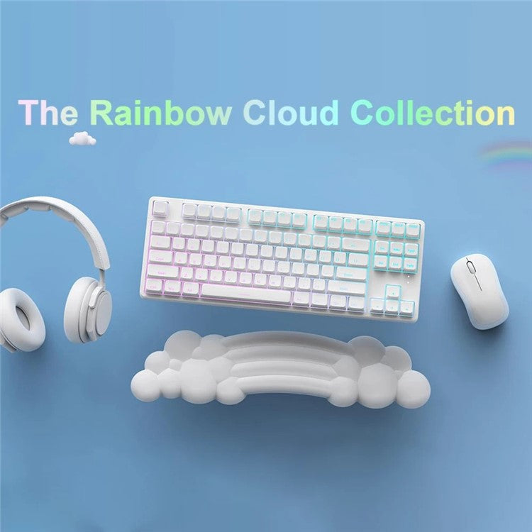 PIWIJOY PJ-01 Cloud Pad Keyboard Wrist Support PU Leather + Memory Foam Wrist Rest Mat