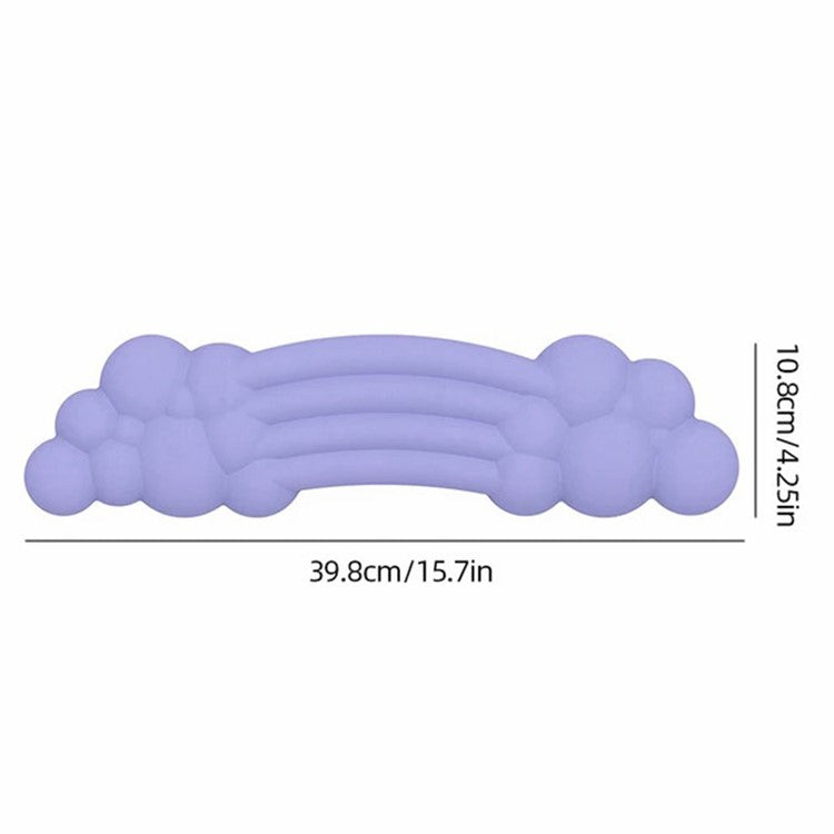 PIWIJOY PJ-01 Cloud Pad Anti-Skid Ergonomic Keyboard Wrist Support Memory Foam Wrist Rest Mat - Purple