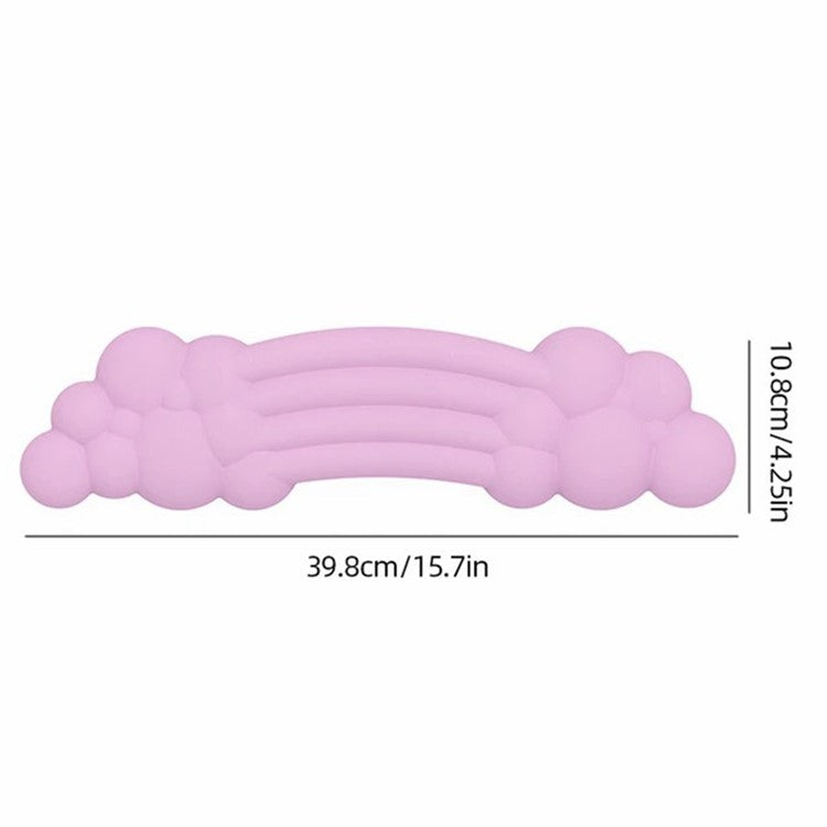 PIWIJOY PJ-01 Cloud Pad Anti-Skid Ergonomic Keyboard Wrist Support Memory Foam Wrist Rest Mat - Pink