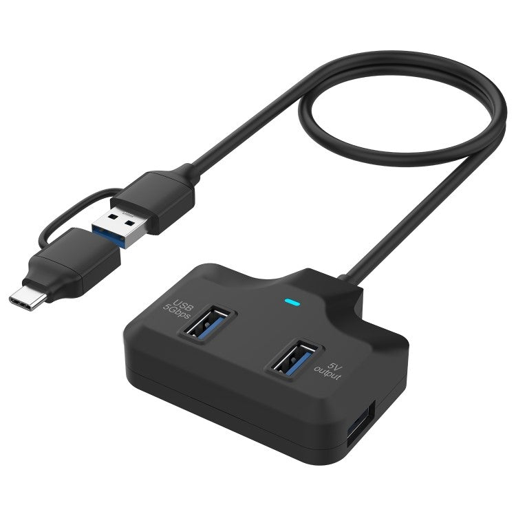 ONTEN OTN-UCA2310 USB3.0+USB2.0 4 Ports Type-C Hub with 0.5m Cable