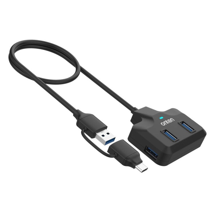 ONTEN OTN-UCA2310 USB3.0+USB2.0 4 Ports Type-C Hub with 0.5m Cable