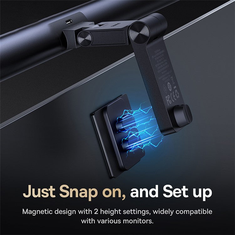 BASEUS i-wok 3 Series BS-LT007 Asymmetric Light Source Magnetic Screen Hanging Light - Cluster Black