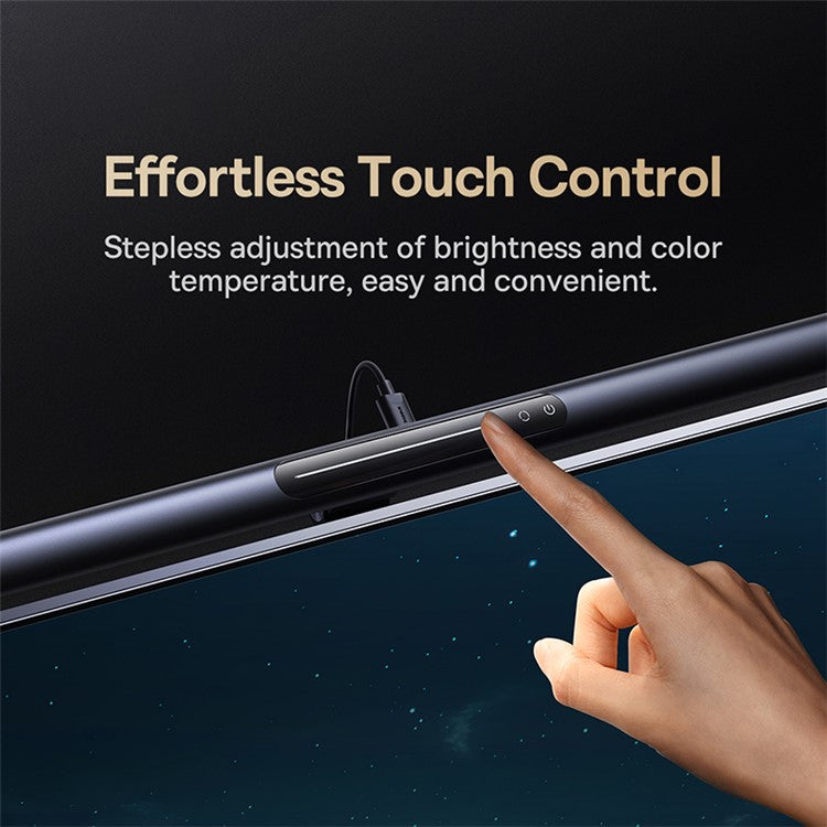 BASEUS i-wok 3 Series BS-LT007 Asymmetric Light Source Magnetic Screen Hanging Light - Cluster Black