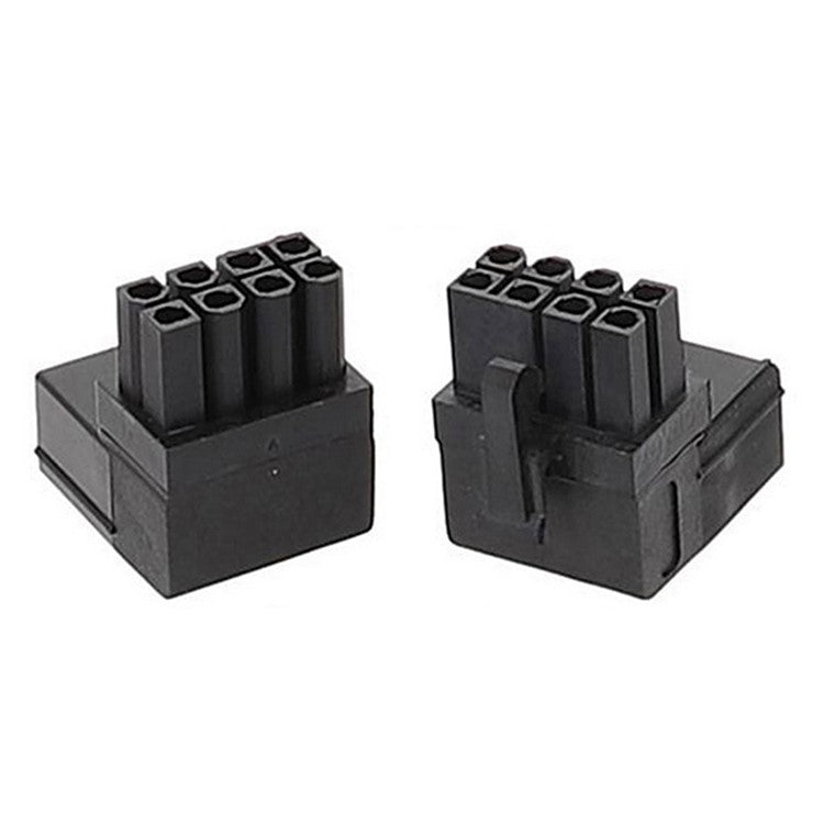 PW-027 2Pcs / Set ATX 8P Male to Female 90 Degree Up+Down Angled Power Header Adapter for GPU Graphics Card