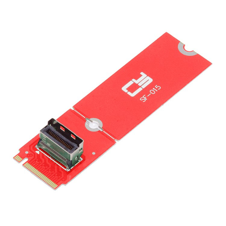SF-015 PCI-E 5.0 4.0 M.2 M-key to MCIO Mini Cool Edge IO Female Host Adapter for PCIe Nvme SSD 2280