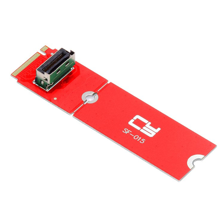 SF-015 PCI-E 5.0 4.0 M.2 M-key to MCIO Mini Cool Edge IO Female Host Adapter for PCIe Nvme SSD 2280