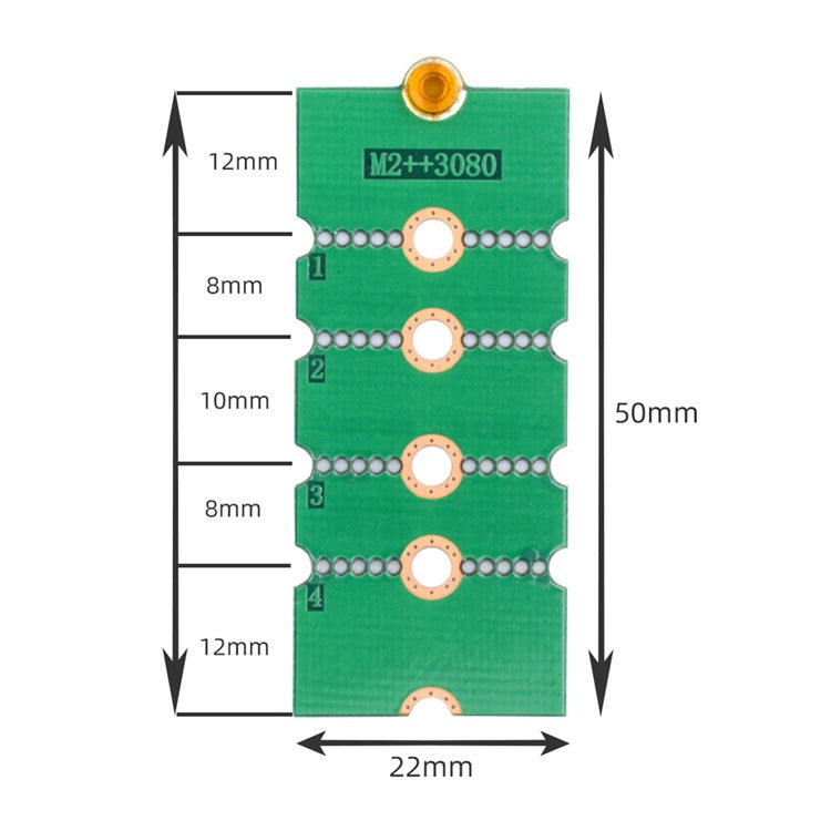 EP-031 2Pcs / Set M2 NGFF NVME M.2 Extended Adapter Transfer 2230 2242 2260 2280 Change to Long Size SSD