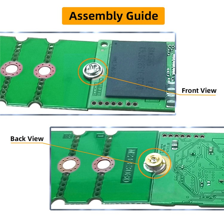 EP-031 2Pcs / Set M2 NGFF NVME M.2 Extended Adapter Transfer 2230 2242 2260 2280 Change to Long Size SSD