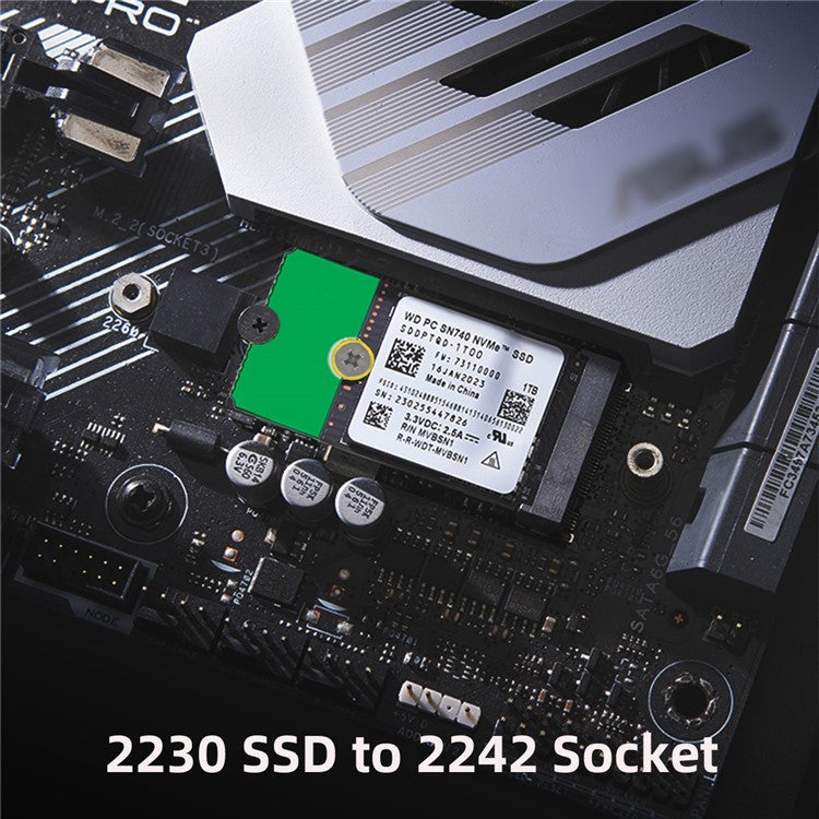 EP-031 2Pcs / Set M2 NGFF NVME M.2 Extended Adapter Transfer 2230 2242 2260 2280 Change to Long Size SSD