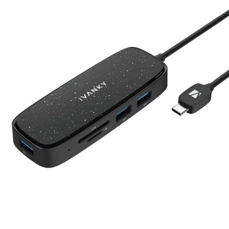 IVANKY VCA03 Type-C Hub Adapter to PD+3xUSB 3.0+HD 4K Output+2 Card Reader Slots