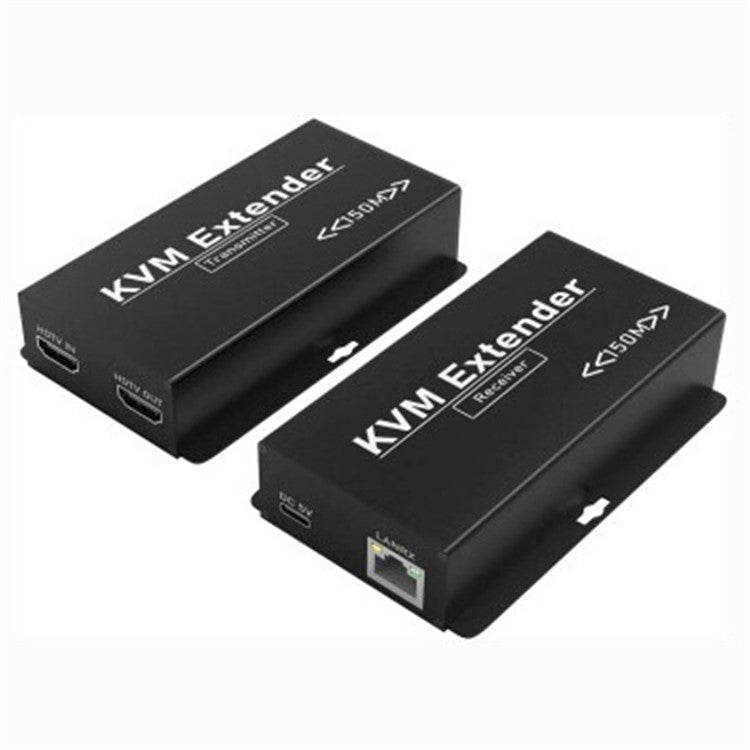 OZD13D14 150m Ethernet Cable HD KVM Extender (1 Transmitter+1 Receiver) - US Plug