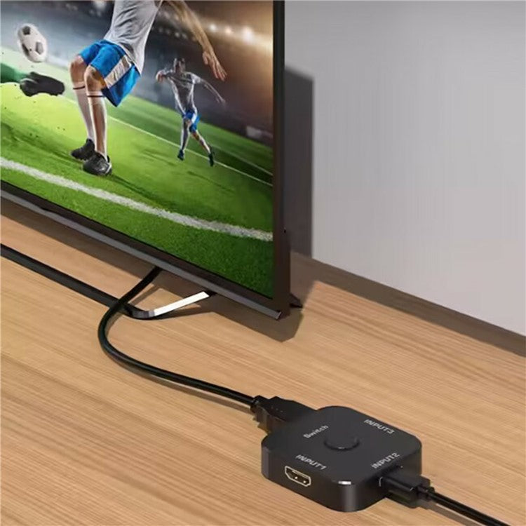 OZQ15 HDMI 2.1 Switcher 3X1 8K 60Hz Converter Adapter with LED Indicator