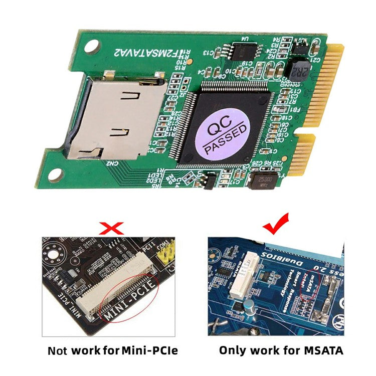 EP-041-3050MM 30x50mm MSATA to T-Flash TF Card Reader Adapter Board for Industrial Mobile SSD