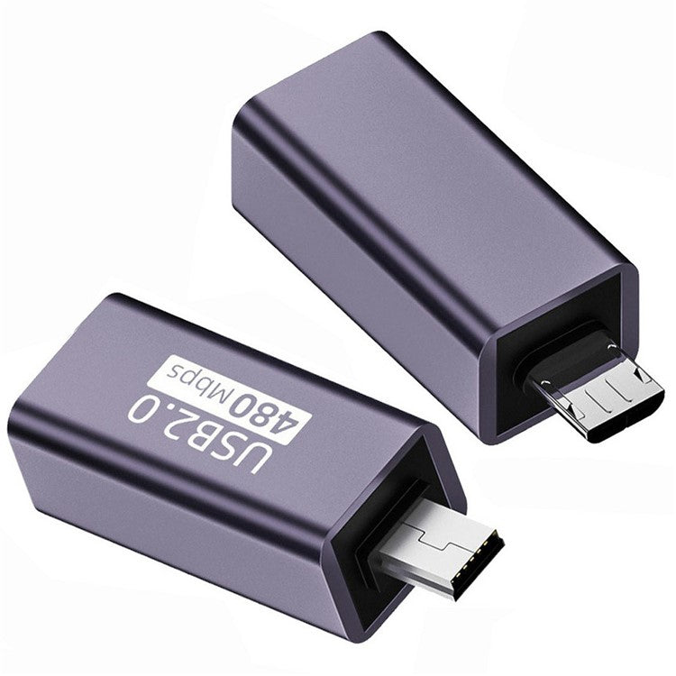 U2-010-MM 2Pcs USB 2.0 B Type Female to Mini USB & Micro Male Extension Adapter for Printer Phone Disk