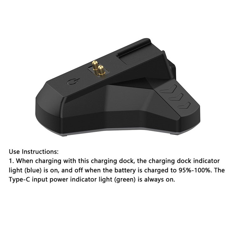 For Razer Deathadder V2 Pro Mouse Charging Dock with 1.5m USB-C Charging Cable