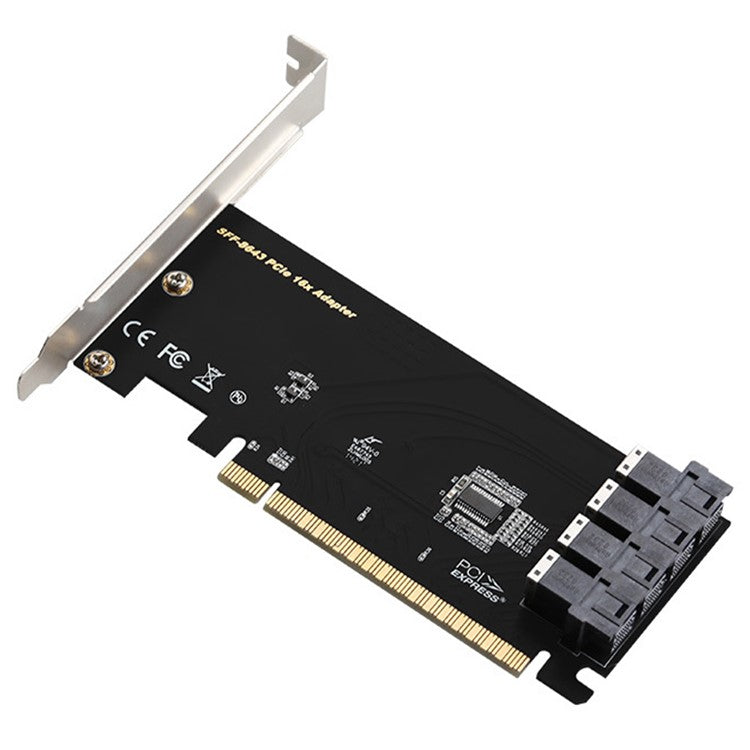 TXB128 SFF8639 Interface 4-port Nvme Adapter Card Solid State Drive to PCIE X16 to 4 U.2 Expansion Card