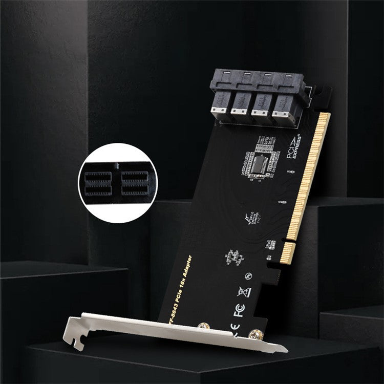 TXB128 SFF8639 Interface 4-port Nvme Adapter Card Solid State Drive to PCIE X16 to 4 U.2 Expansion Card