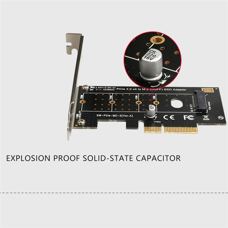 TXB043 M KEY NGFF SSD Adapter Card NVME M.2 to PIC-E 3.0 X4 High Speed Expansion Card